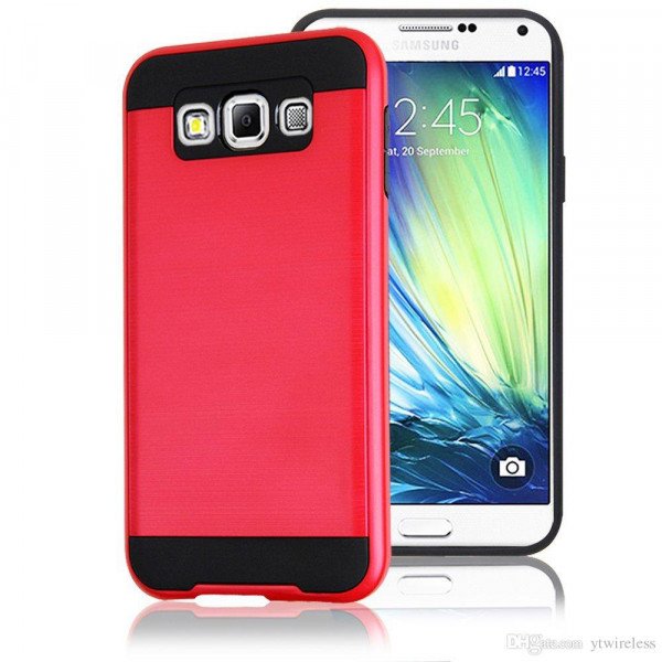 Wholesale Samsung Galaxy On5 G550 Armor Hybrid Case (Hot Pink)